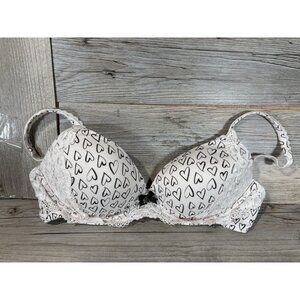 Victoria's Secret Body by Victoria No Wire Padded Cup Bra Rhinestone - Size 34C